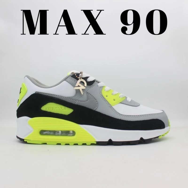 Nike Sneakers Air Max 90 — CD6864-101 White, Gray, and Green