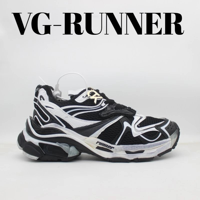 Unbranded Sneakers Chunky mesh low-top — Black and white