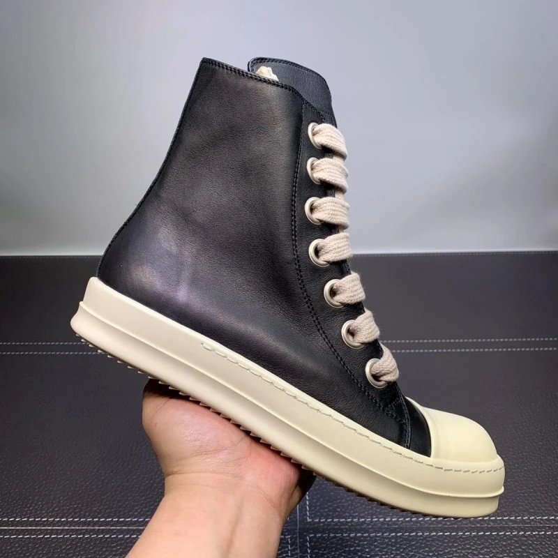 Rick Owens DRKSHDW Ramones High Jumbo Lace Black Milk
