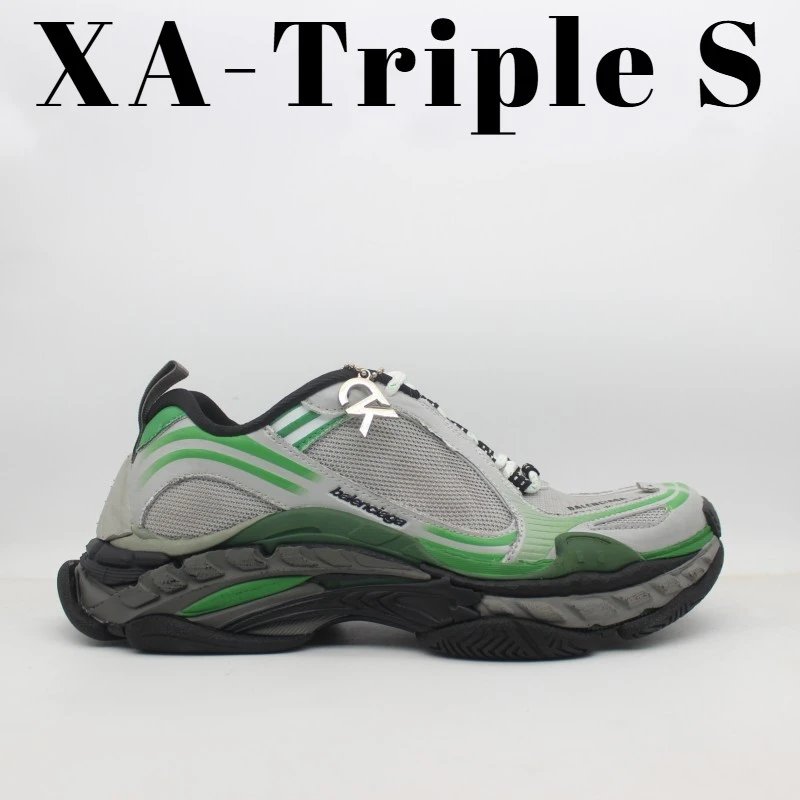 Balenciaga Sneakers Triple S — Black and green