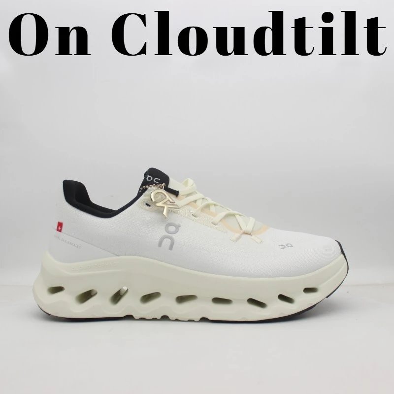 On Sneakers Cloudtilt — Beige, white, and black