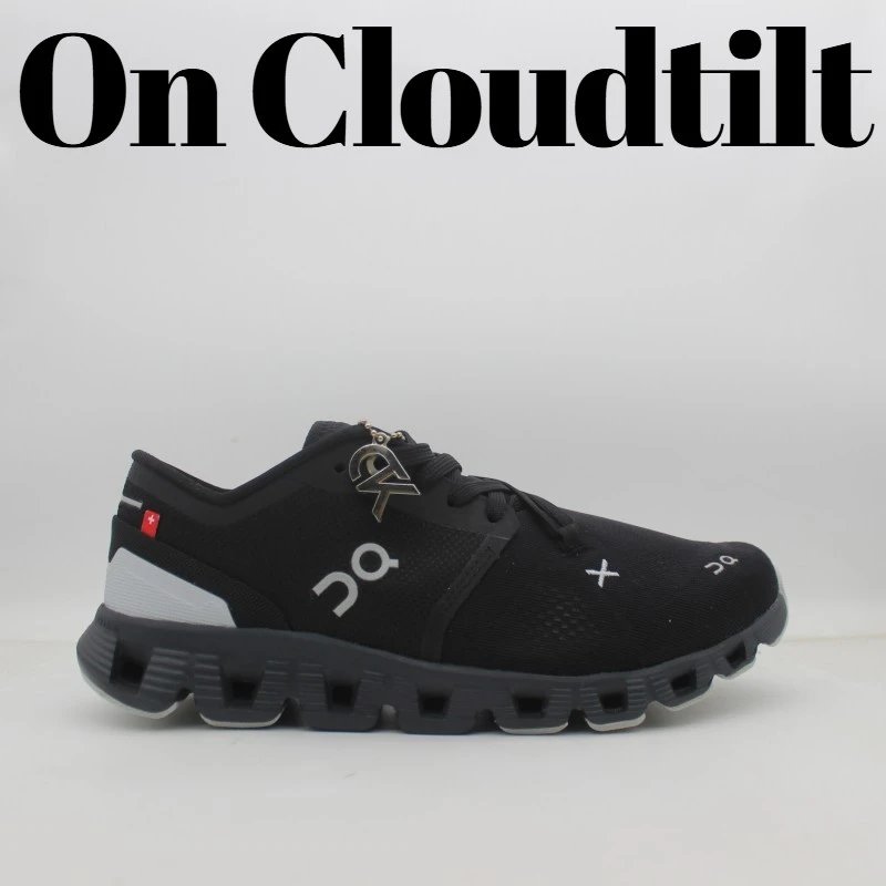 On Sneakers Mesh lace-up with segmented CloudTec-style sole — Black