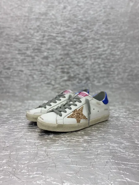 Golden Goose Superstar White Black Star Red Heel Sneakers - 4