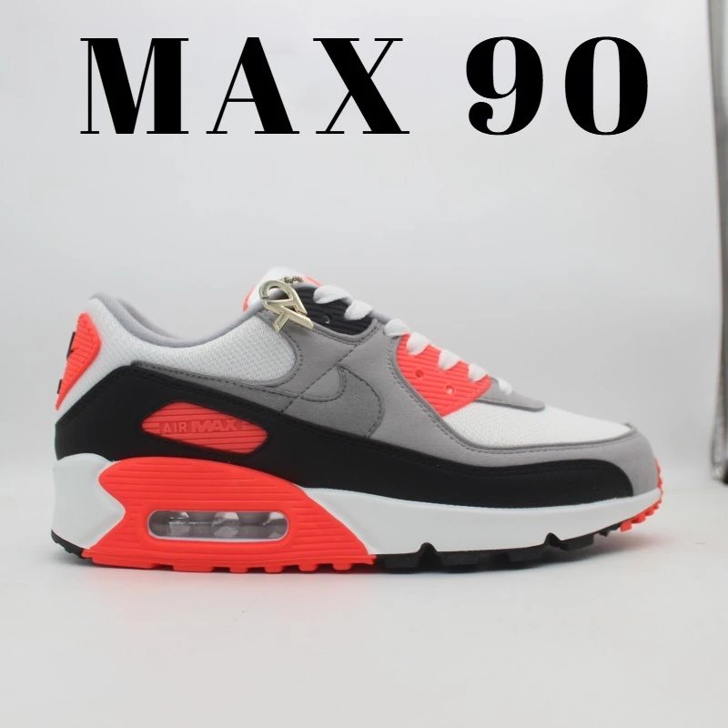 Nike Sneakers Air Max 90 — CT1685-100 black, gray, and red
