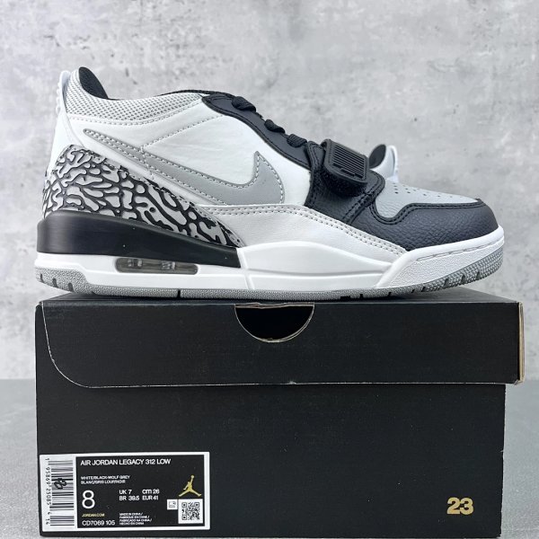Air Jordan Legacy 312 Low White / Black / Wolf Grey Sneakers 篮球鞋 product listing in Litbuy spreadsheet finds