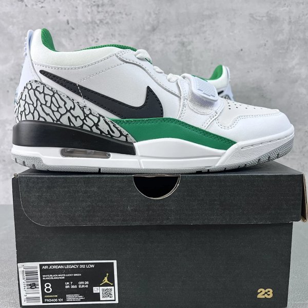 Air Jordan Legacy 312 Low White / Black / Lucky Green Sneakers Basketball Shoes 篮球鞋 product listing in Litbuy spreadsheet finds