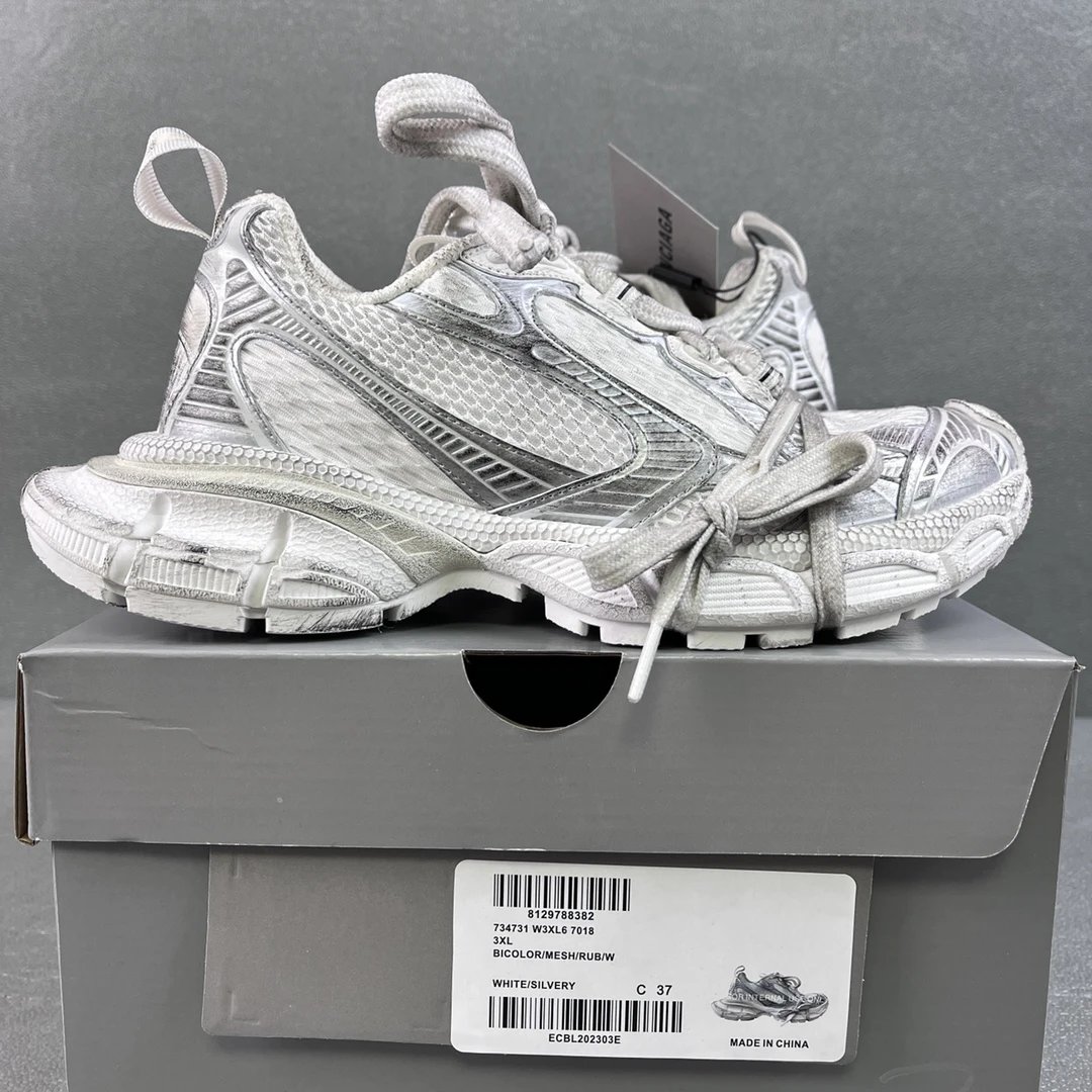 3XL White Silver Aged L6 7018