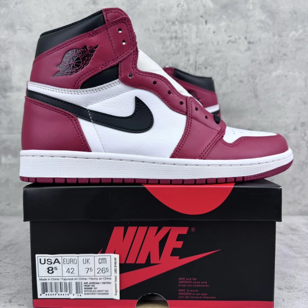 Jordan 1 Barc Golf — 1 High Chicago White Red 555088-101 colorway — USFans Spreadsheet photo
