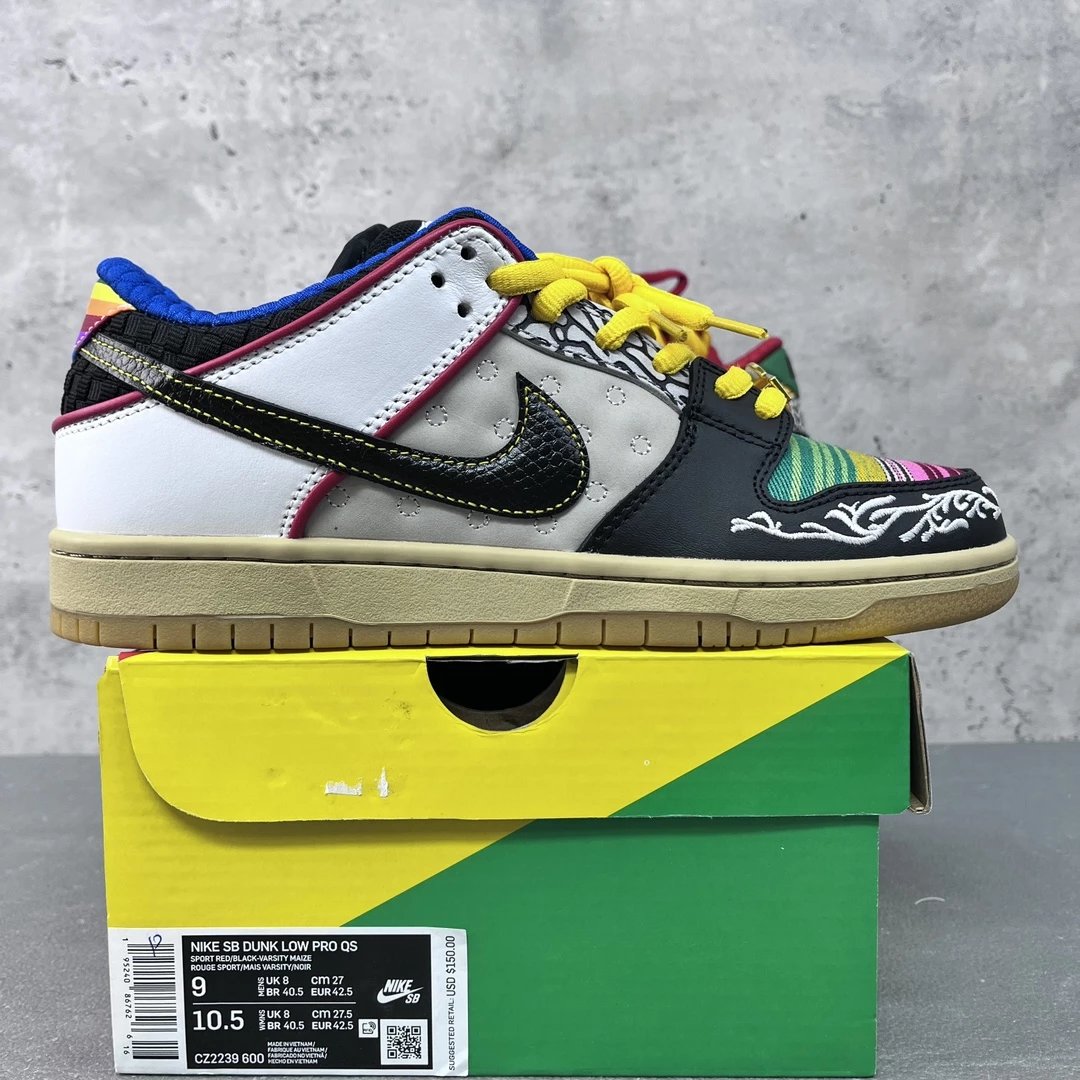 Dunk Parra Shoes — color stitching CZ2239-600 colorway — USFans Spreadsheet photo