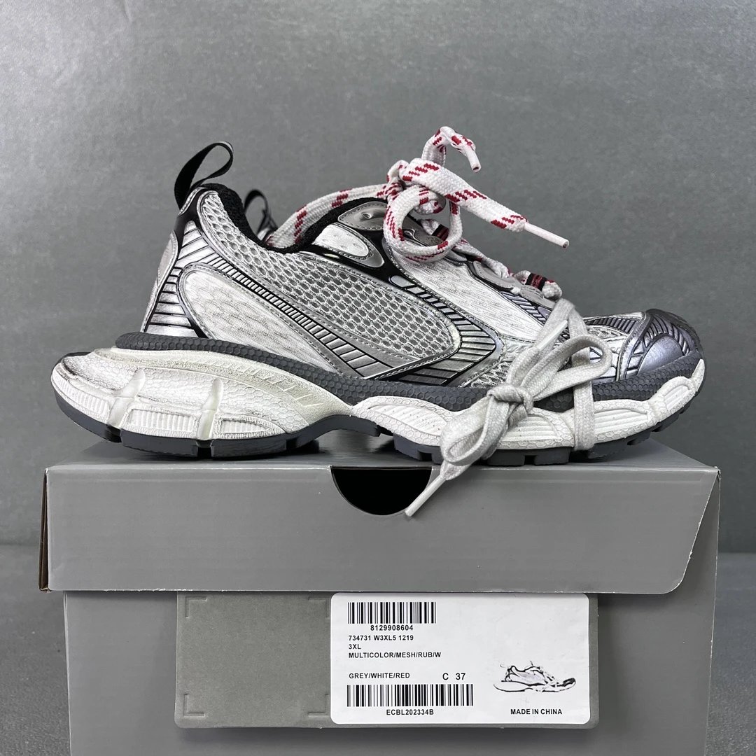 3XL Gray and Red 9645