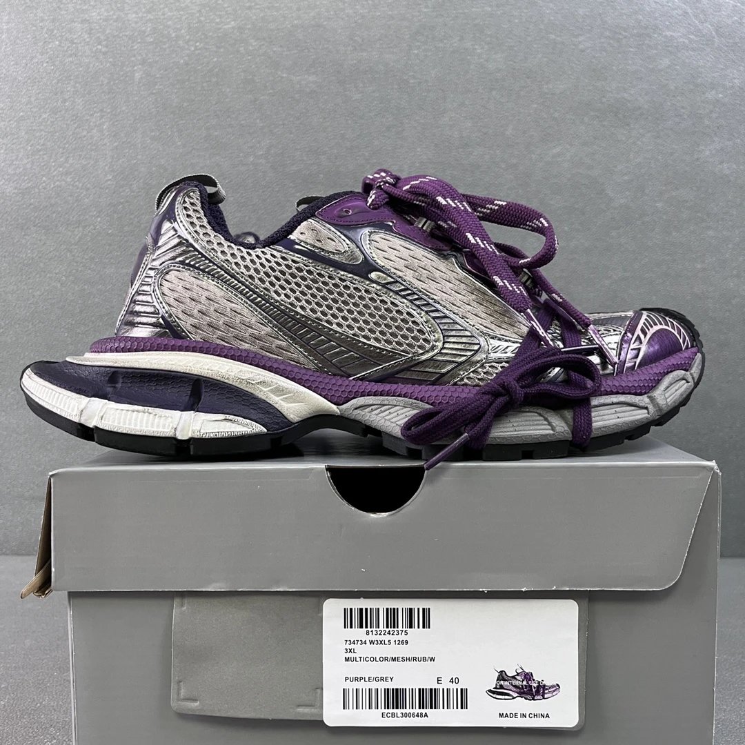 3XL Gray Purple