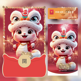 【卡密兑换】微信红包封面『蛇年暴富小粉蛇』官方卡密丨端内兑换丨24小时自助提卡！