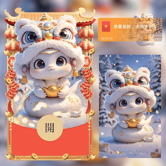【卡密兑换】微信红包封面『2025蛇年暴富』官方卡密丨端内兑换丨24小时自助提卡！