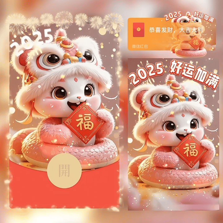 【卡密兑换】微信红包封面『2025好运加满/yc』官方卡密丨端内兑换丨24小时自助提卡！