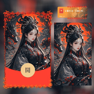 【卡密兑换】微信红包封面『傲世女帝/A』官方卡密丨端内兑换丨24小时自助提卡！