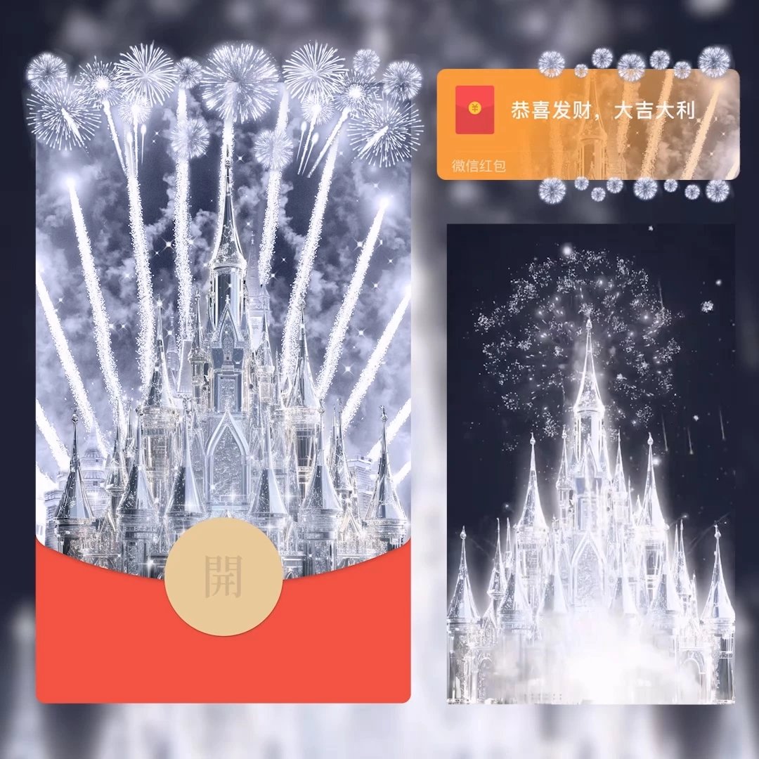 【红包封面】星河水晶烟花