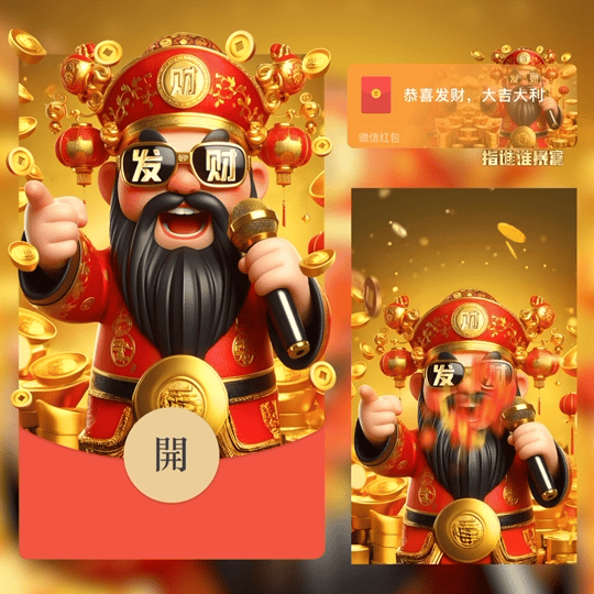 【红包封面】财神指谁谁暴富