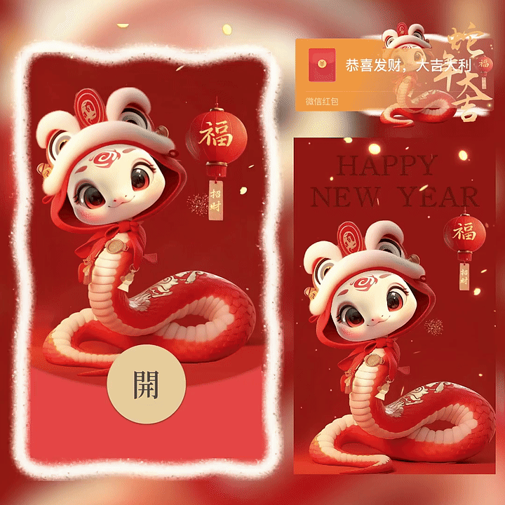 【红包封面】蛇年大吉
