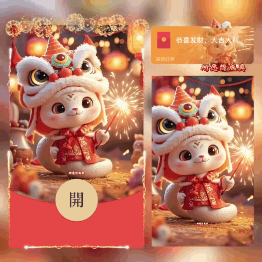 【卡密兑换】微信红包封面『所愿皆成真 蛇年/bb』官方卡密丨端内兑换丨24小时自助提卡！
