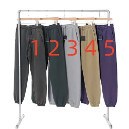 thumbnail for 500g heavyweight super thick washed distressed trousers autumn and winter high street men and women loose solid color sports casual trousers leggings