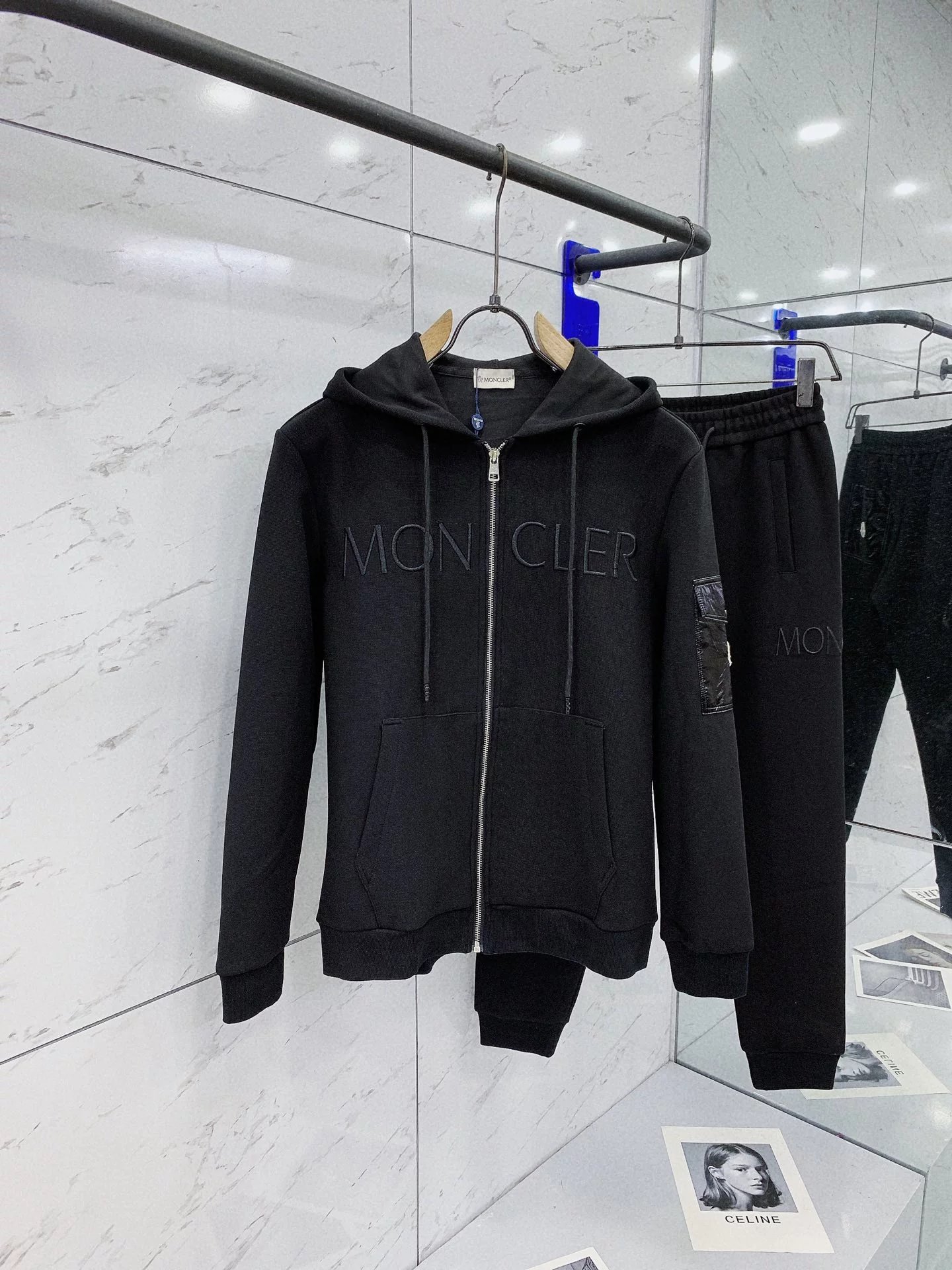 Moncl*r Cardigan sweatshirt set