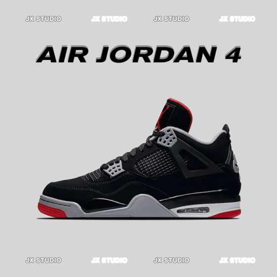 【Craftsmanship☛High-End Player】Air Jordan 4 Bulls Star Same Style Retro Classic Wear-Resistant Non-Slip Casual Fashionable Versatile Popular Comfortable Breathable Couple Shoes Men's and Women's Basketball Shoes Sneakers Black Red 308497-060 Yellow CT8527-700