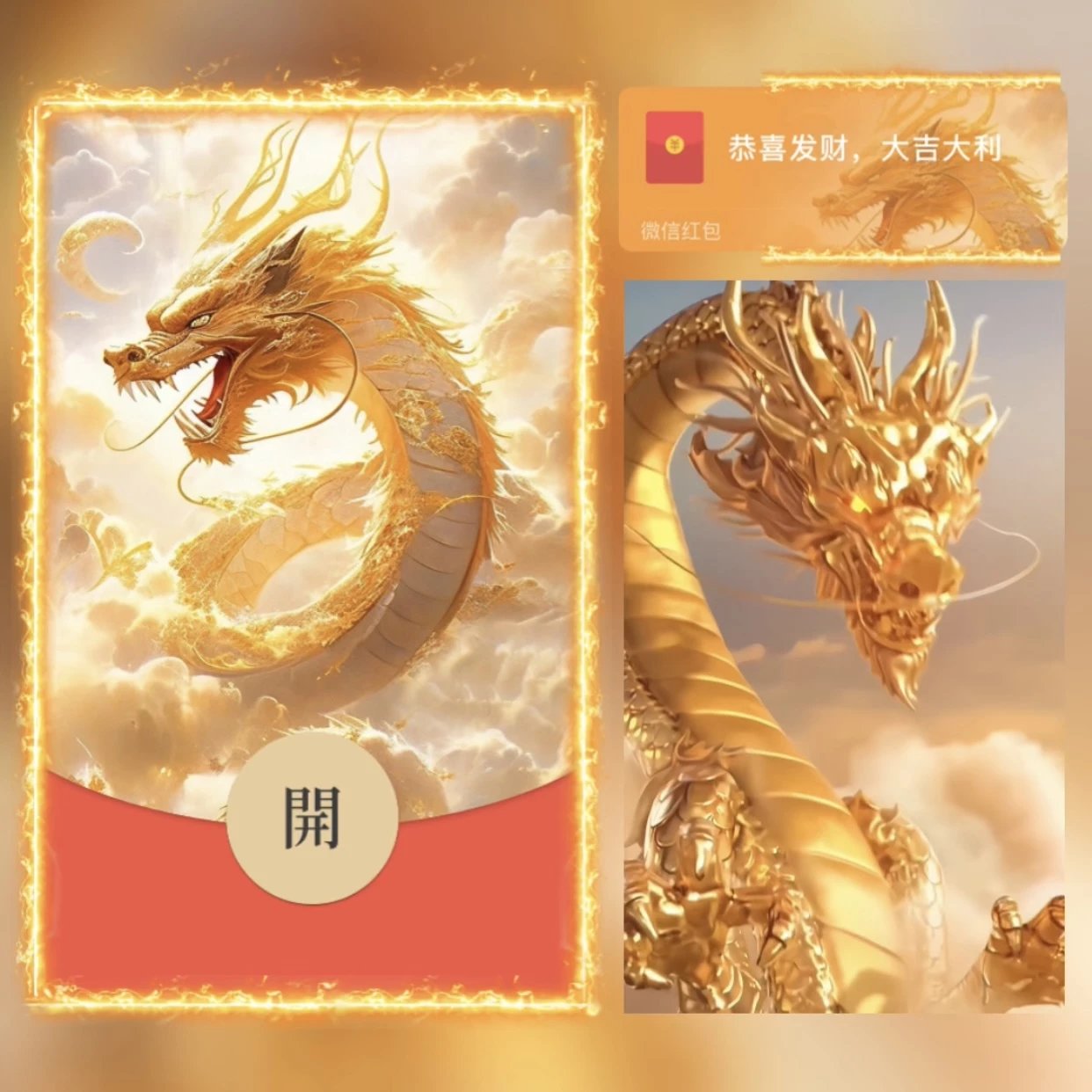 【红包封面】😘金龙飞天/YC