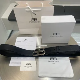 thumbnail for 6600 Balenciaga new fashion belt, original smooth leather with original bottom leather, with retro classic buckle, fashionable and versatile, width 3.5cm