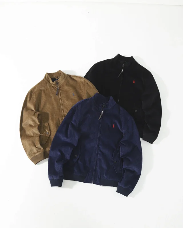 Polo Ralph Lauren Jackets Corduroy full-zip stand-collar jacket with flap pockets product detail image 2