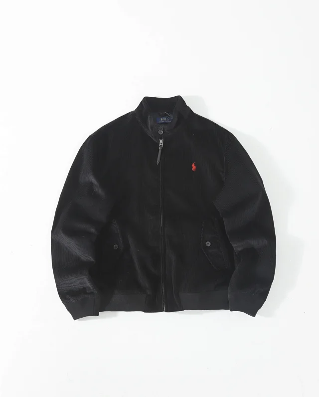 Polo Ralph Lauren Jackets Corduroy full-zip stand-collar jacket with flap pockets product detail image 3