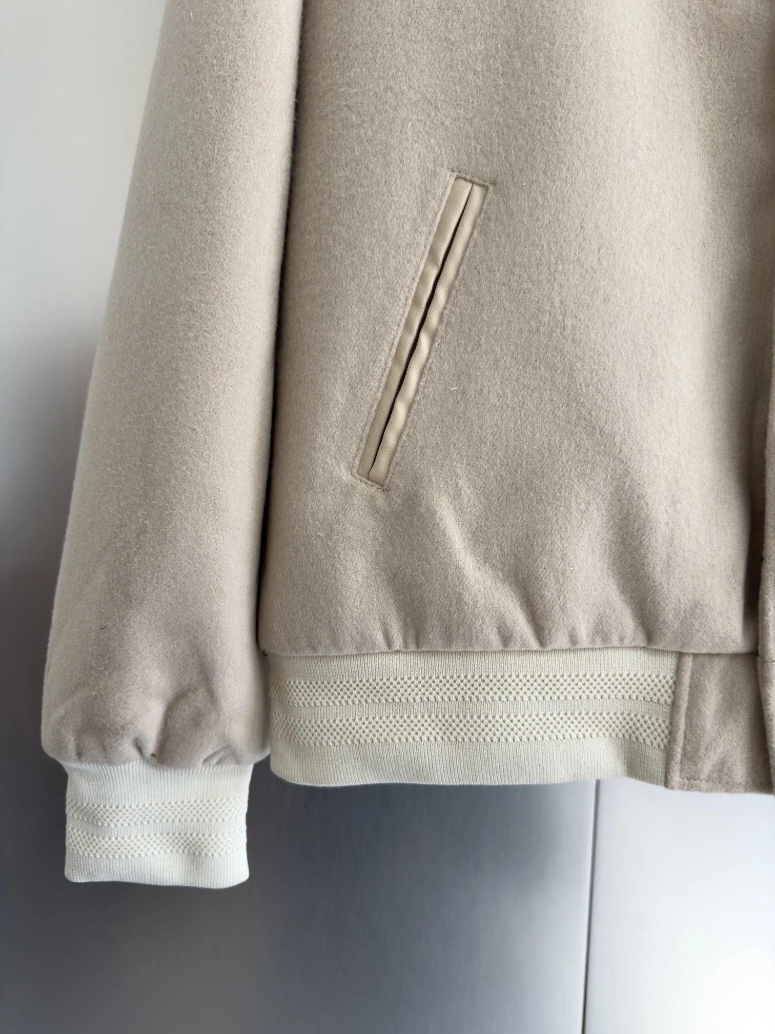 Stussy Varsity Jacket Beige Outerwear - 14