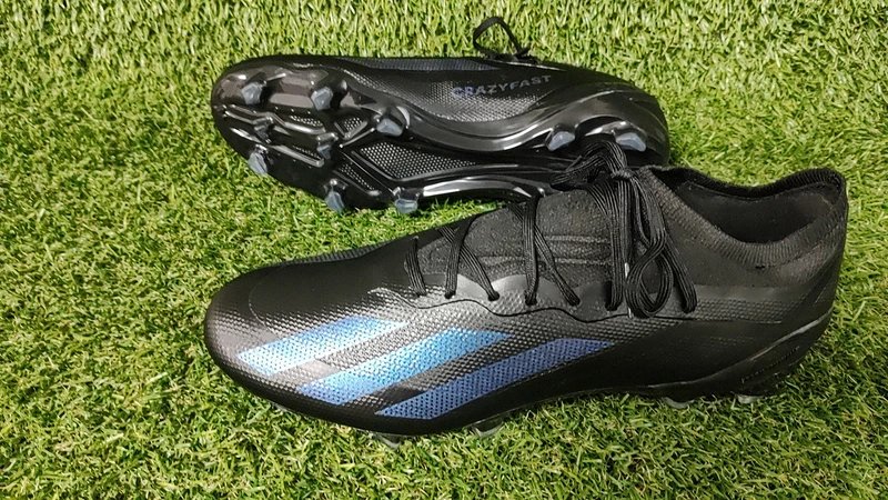 Adidas Crazyfast Black Blue Football Cleats Running Shoes