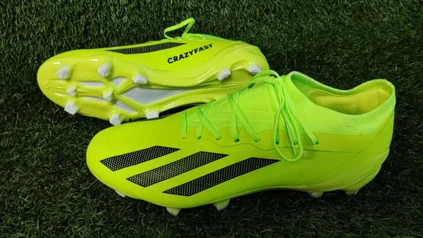Adidas Crazyfast Neon Yellow Football Cleats Running Shoes - 1