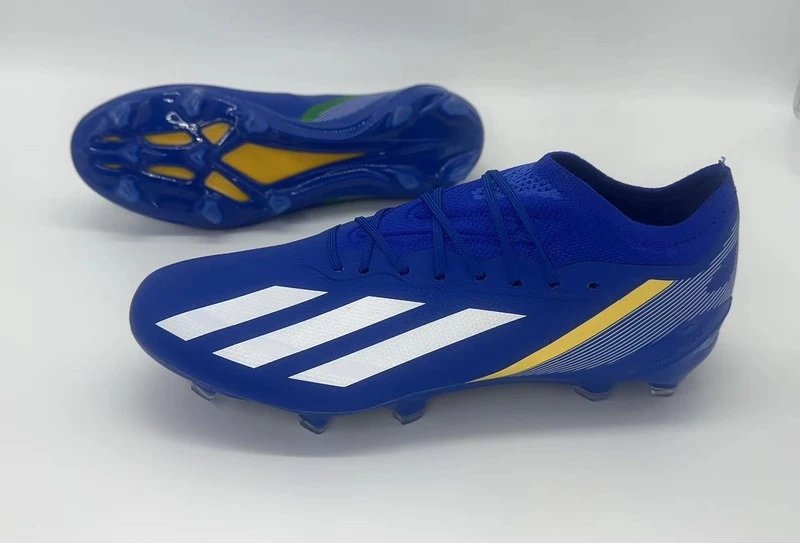 Adidas X Ghosted.1 Blue Yellow Football Cleats Running Shoes - 1