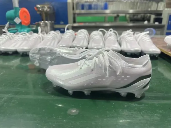 Adidas X Ghosted.1 White Silver Football Cleats Sneakers - 1