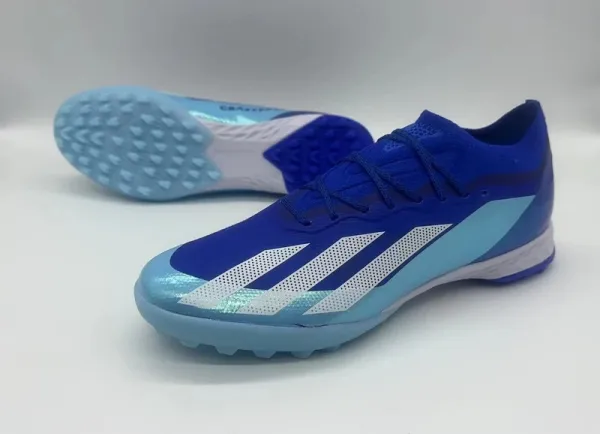 Adidas X Ghosted.1 TF Blue Ice Multicolor Football Boots Sneakers - 1