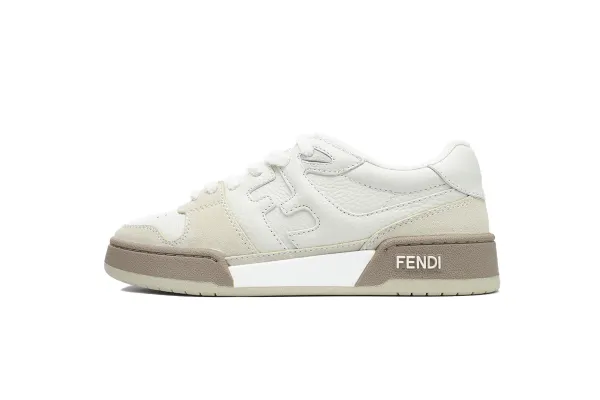 Fendi Fendace Court Sneakers White Beige Sneakers - 1