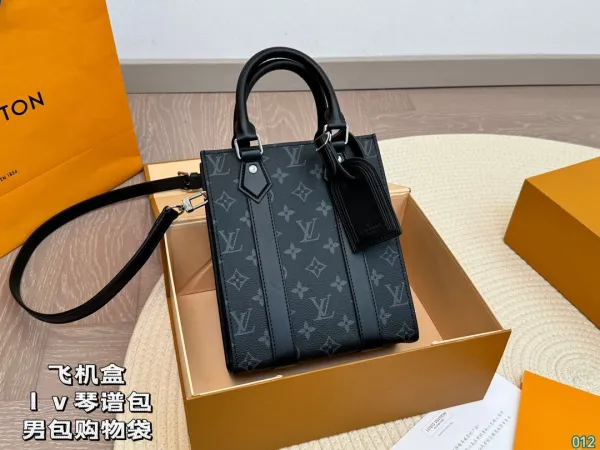 Louis Vuitton OnTheGo MM Monogram Eclipse Black Handbag - 1