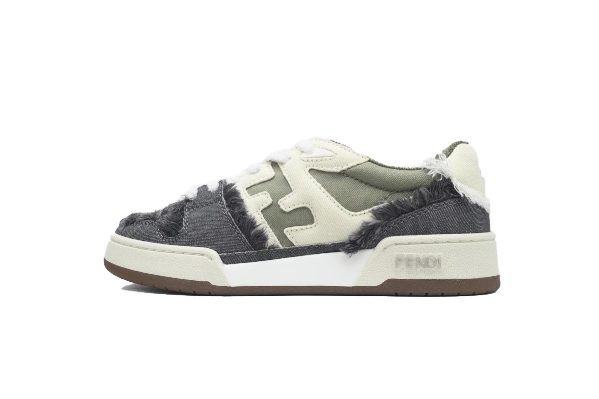 Fendi Fendace FF Denim Sneakers Multicolor