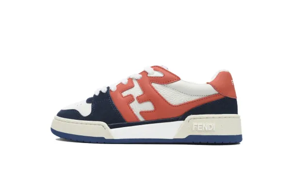 Fendi F-Logo Sneakers Navy Orange White Sneakers - 1