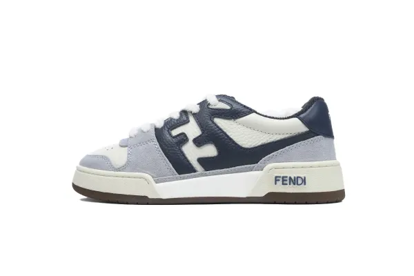 Fendi F-Logo Sneakers Navy and Gray - 1