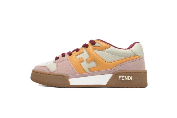 Fendi F-Logo Sneakers Pink Orange Beige Multicolor Sneakers - 1