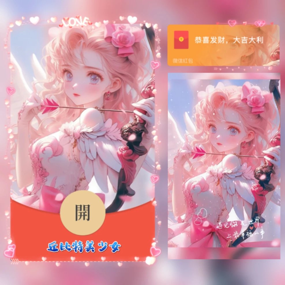 【红包封面】😘丘比特美少女/YJ