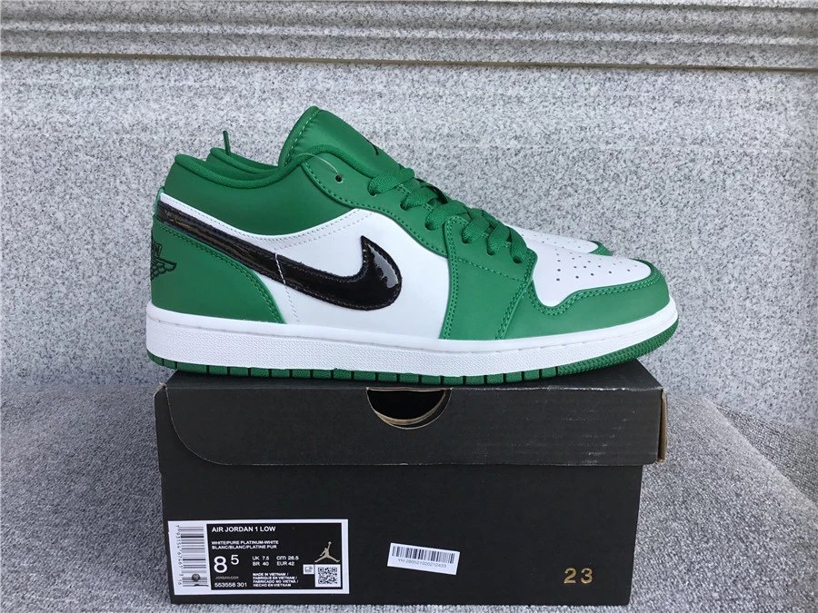 Air Jordan 1 Low University Blue White Sneakers - 28