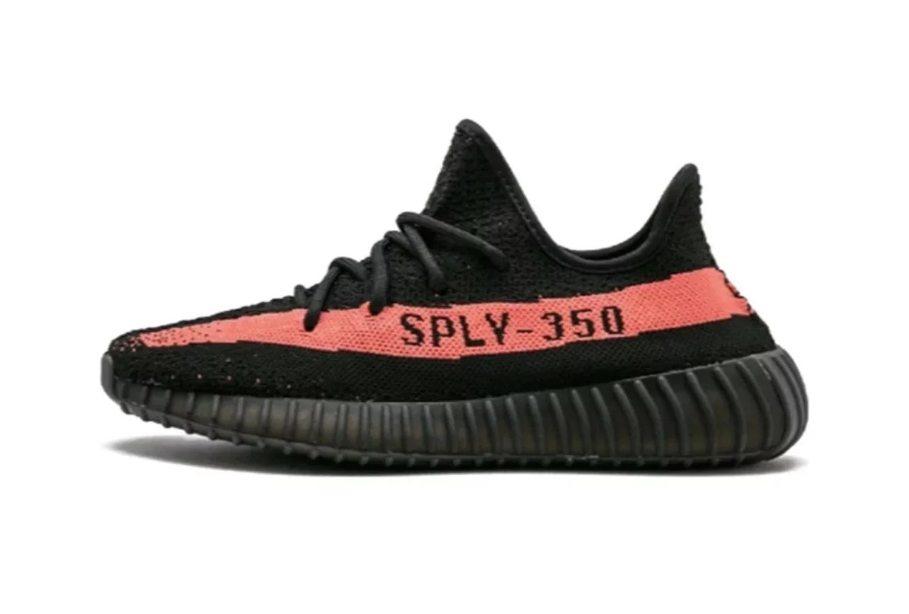 Adidas Yeezy Boost 350 V2 Zebra Gray Orange Sneakers - 2