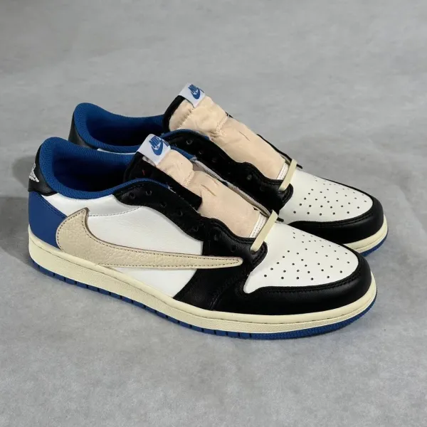 Travis Scott x Air Jordan 1 Low OG 'Reverse Mocha' Sneakers - 1