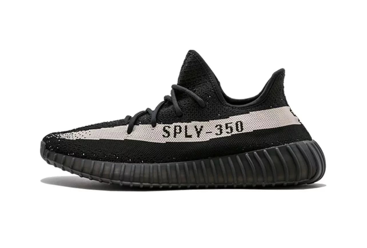 Adidas Yeezy Boost 350 V2 Zebra Gray Orange Sneakers - 9