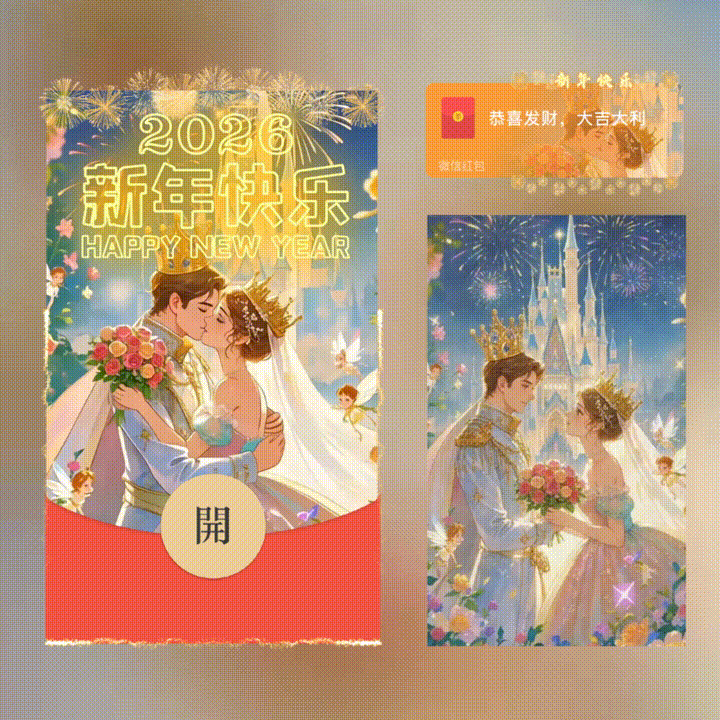 2026新年快乐/新年快乐/xn红包封面皮肤