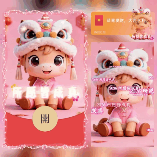 2026所愿皆成真/bao红包封面皮肤