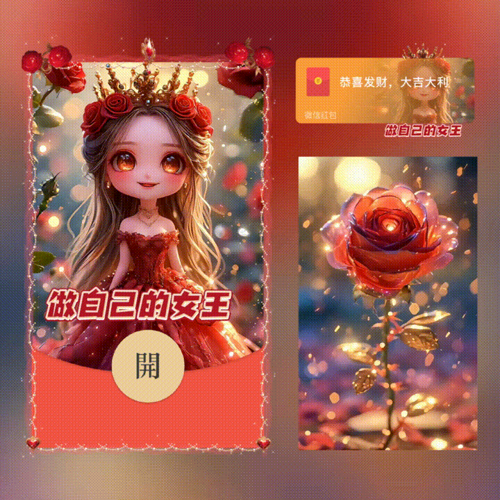 做自己的女王/女神节快乐/xn红包封面皮肤